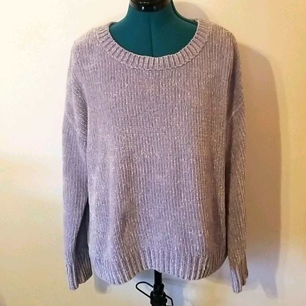Velour-like sweater